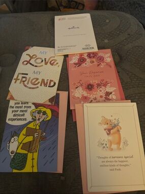 Hallmark Pink and Gold Floral Friendship Birthday Card Collection